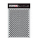 DARKROOM DOOR SMALL STENCIL 4.5X 6 INCH CHECKERED - DDSS044