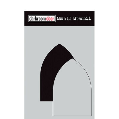 DARKROOM DOOR SMALL STENCIL 4.5X 6 INCH GOTHIC ARCH SET - DDSS053