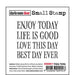 DARKROOM DOOR SMALL STAMP ENJOY TODAY - DDSM017