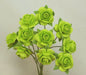 GREEN TARA ROSES 1.5CM LIME GREEN - FDR003LG