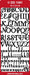 CRAFT STICKER LUXURY ABC SILVER - DD1561S