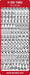 CRAFT STICKER U/C ALPHABET CURLED GOLD - DD1562G