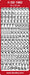 CRAFT STICKER U/C ALPHABET CURLED SILVER - DD1562S