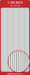 STICKER BORDER STRAIGHT LINES SILVER - DD6572S