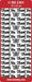 CRAFT STICKER THANK YOU GOLD - DD2301G