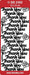CRAFT STICKER THANK YOU LARGE GOLD - DD2302G