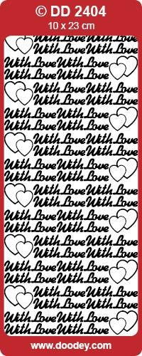 CRAFT STICKER WITH LOVE GOLD - DD2404G