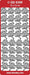 CRAFT STICKER ROSES OF MANY SILVER - DD6309S