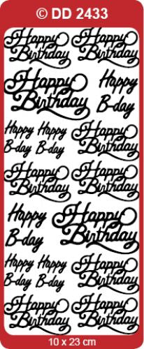 STICKER HAPPY BIRTHDAY GOLD - DD2433G