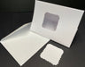 WHITE DECKLE SQUARE CUTOUT 3 PANEL CARD & ENV - SQD1 BULK