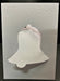 CHRISTMAS BELL WHITE TEXTURED 3 PANEL CARD & ENV - CB1 BULK