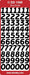 CRAFT STICKERS LARGE NUMBERS BLACK - DD1568BL