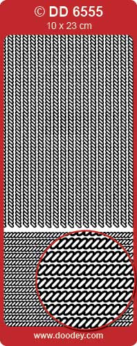 STICKER FRAMES ROPE FINE GOLD - DD6555G