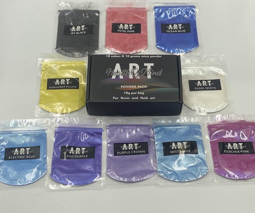 PIGMENT POWDER COLOUR PACK 10 X 10G - POWDER10