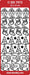 CRAFT STICKER XMAS VARIOUS SILVER - DD7072S