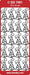 CRAFT STICKER XMAS TREE FALLING STAR GOLD - DD7081G