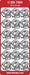 CRAFT STICKER PAIR OF CHRISTMAS BELLS SLIVER - DD7084S