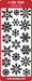 CRAFT STICKER SNOWFLAKES SILVER - DD7069S