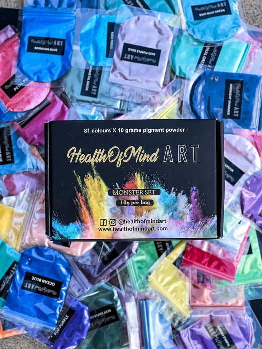 PIGMENT POWDER MONSTER COLOUR PACK 81 X 10G - POWDER PACK 81