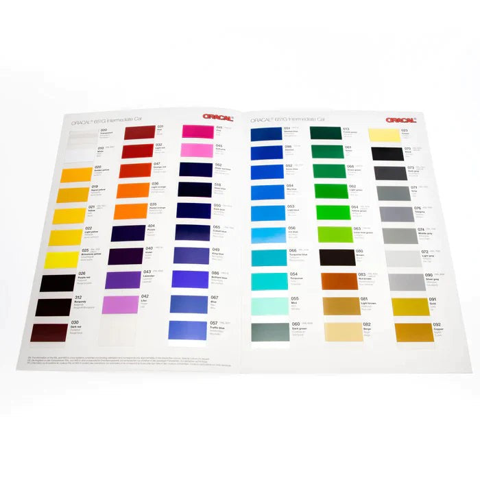 PERMANENT ORACAL 651G COLOUR CARD - 48101-651