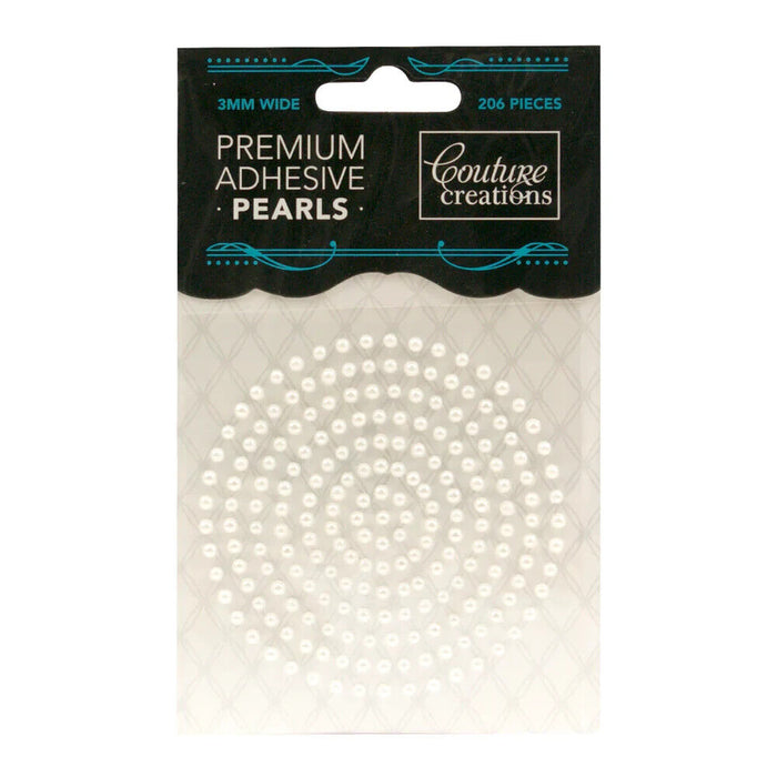 COUTURE CREATIONS 3MM PEARLS SNOW WHITE - CO724633