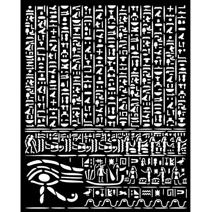 STAMPERIA STENCIL 20X25 CM - FORTUNE EGYPT-KSTD163