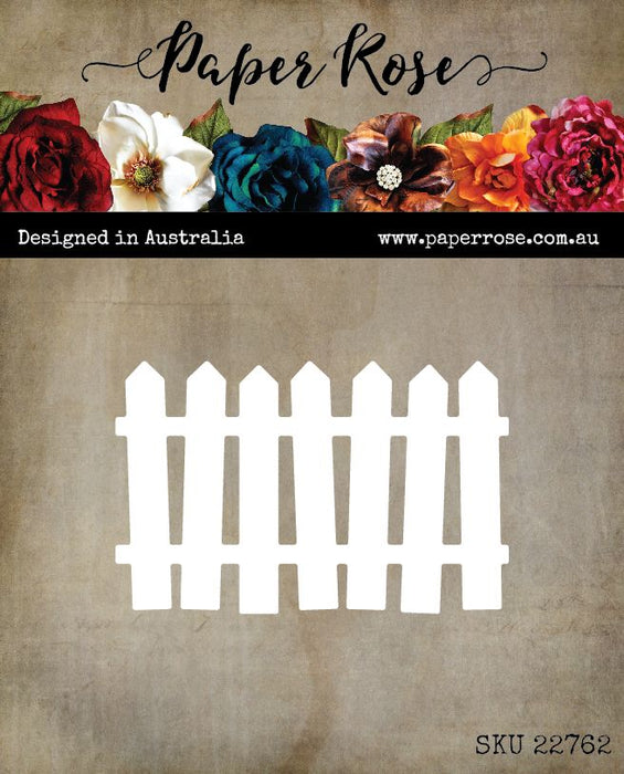 PAPER ROSEWONKY PICKET FENCE DIE - 22762