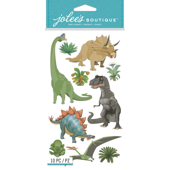 JOLEES BOUTIQUE DIMENSIONAL STICKER DINOSAURS - 50-51035