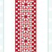 SUE WILSON FESTIVE COLLECTION CHECKERBOARD POINSETTIA BORDER