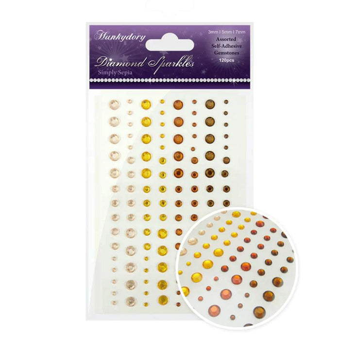 DIAMOND SPARKLES GEMSTONES - SIMPLY SEPIA - GEM207