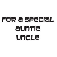 WOODWARE  CLEAR STAMPS  SPECIAL AUNTIE UNCLE