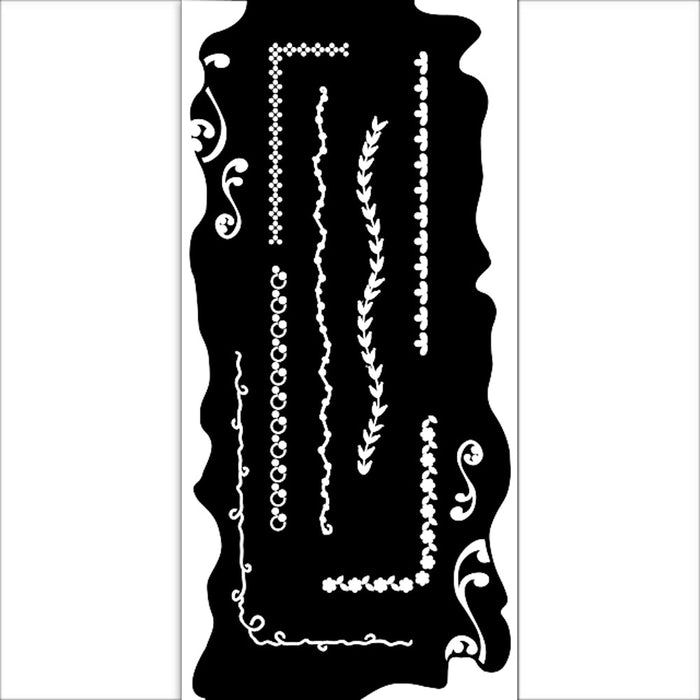 STAMPERIA STENCIL 12X25 - WELCOME HOME BORDERS - KSTDL79