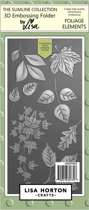 LISA HORTON CRAFTS SLIMLINE 3D EMBOSSING FOLDER & DIES - FOL - LHCEF065