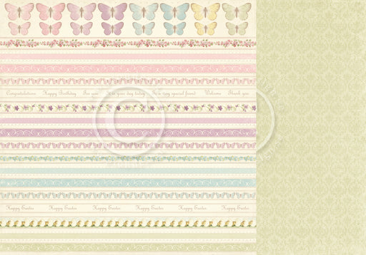 PION 12X12  EASTER GREETINGS BORDERS