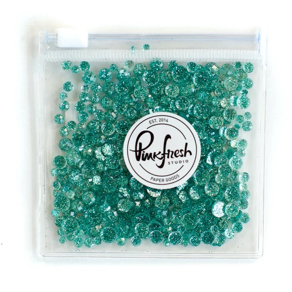 PINKFRESH METALLIC JEWELS GLITTER DROPS AQUA - PF97ES