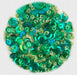 BUTTONS GALORE PREMIUM SEQUINS  EMERALD