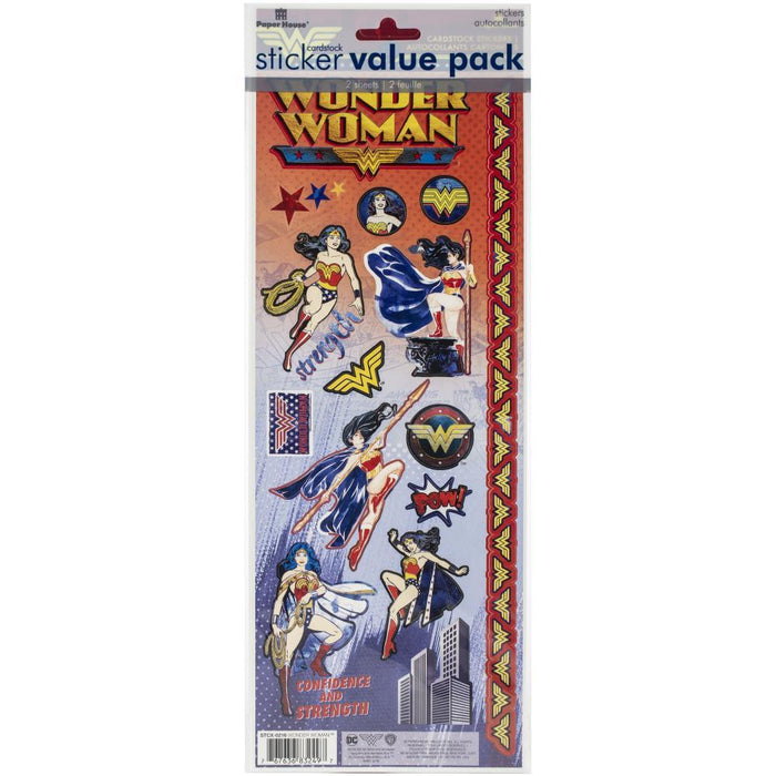 PAPER HOUSE VALUE STICKER PACK WONDER WOMEN - STCX4022