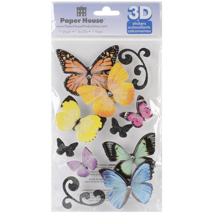 PAPER HOUSE 3D STICKER BUTTERFLIES - STDM0146E