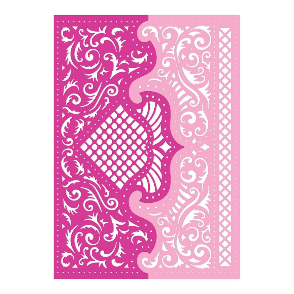 HEARTFELT CREATIONS FANCY FLOURISH BORDER DIE — Bevs Cross Crafts